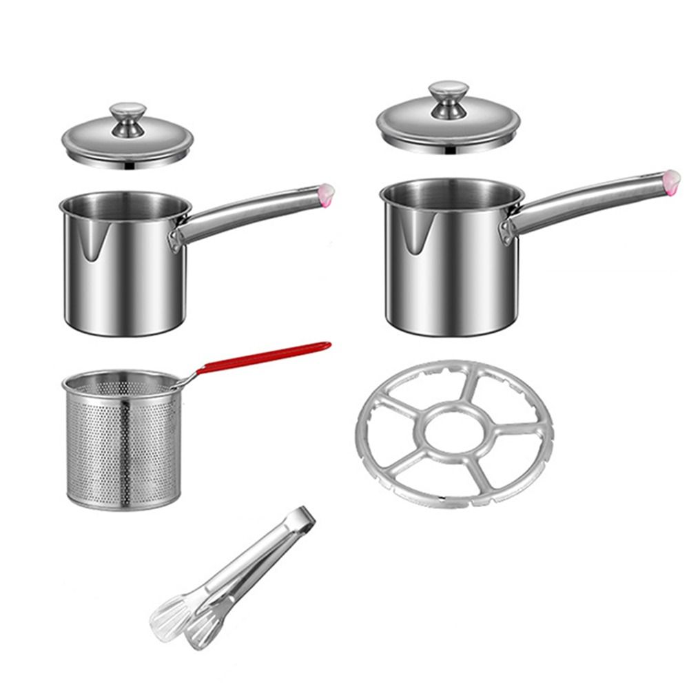 Mini Chicken Fried Pan 304 Stainless Steel Frying Strainer Basket Tempura Deep Fryer Pot  Kitchen