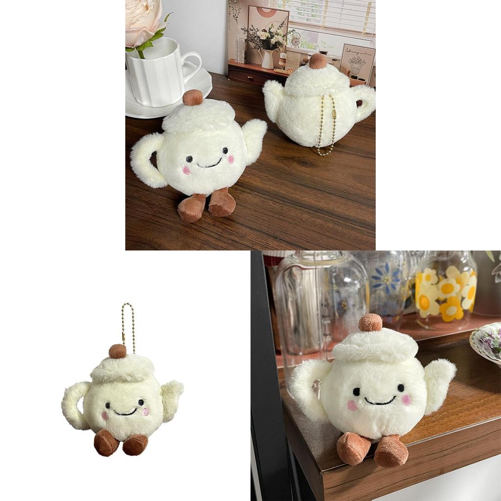 Plush Tea Pot Plush Toy Bag Charm Kids Gift For Children Playroom Decor