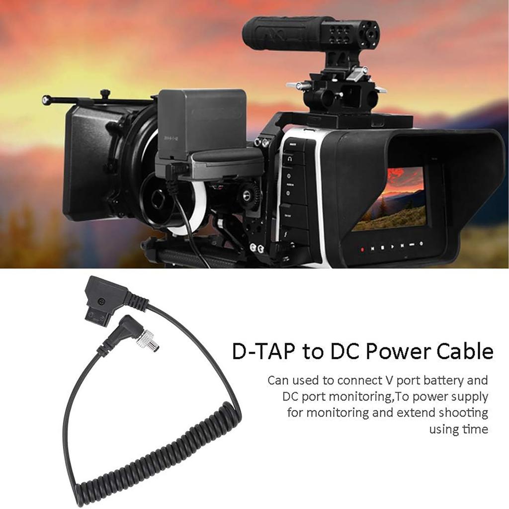 Hassle Free Setups D Tap to Locking DCMonitor Power Cable with Self Lock Connector for LCD Assist Monitors Video Device