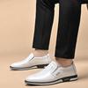 Frühling Herbst Herren Casual Leder Atmungsaktive Lederschuhe Herren Weiße Lederschuhe Slip on Herrenschuhe Herren Flache Schuhe
