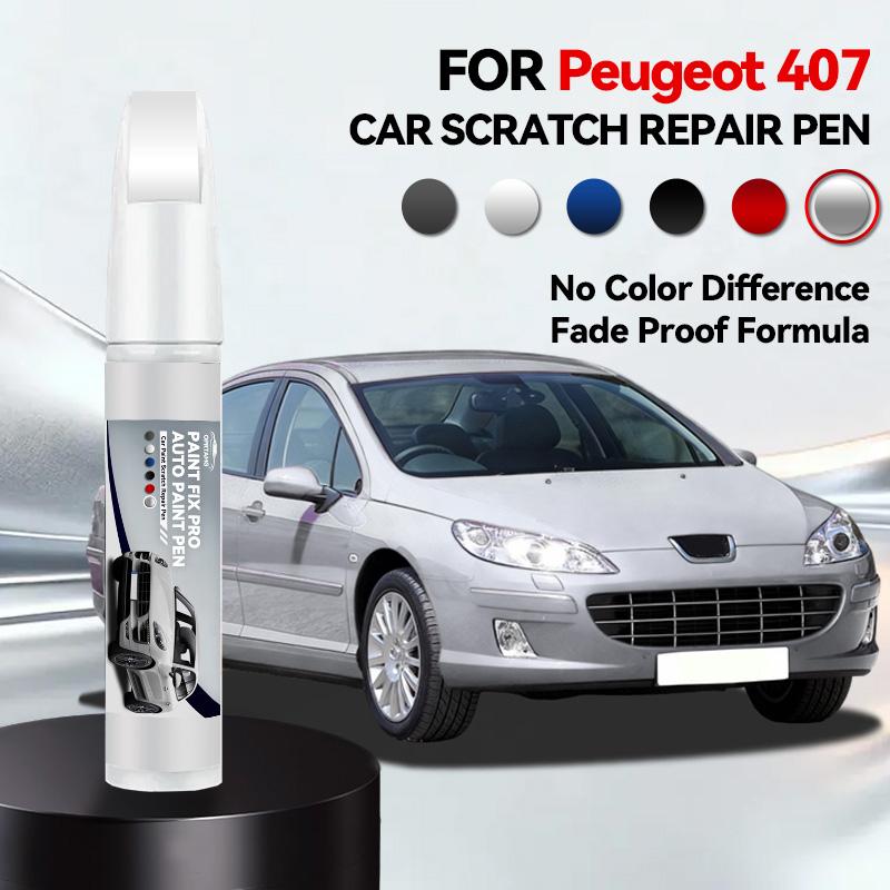 

For Peugeot 407 Paint Repair Pen Touch Up Scratch Remover DIY Auto Accessories Black White Silver Gray Blue Red срібний