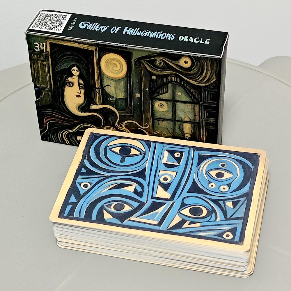 52 Enigmatic Cards Felix Nacht's Gallery of Hallucinations Oracle 10.5*7.5cm