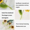 3 Stück Sonnenblumen-Bouquet, handgewebt, kreative Wollstrickblume, Sonnenblumen-Dekoration, Lehrertag, Muttertag, Geburtstagsgeschenk