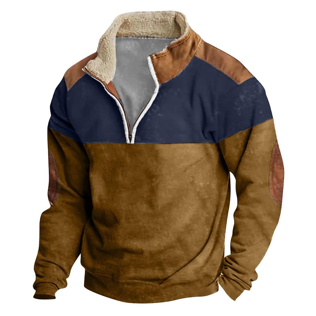 Men's Hoodie Loose Long Sleeves Round Neck