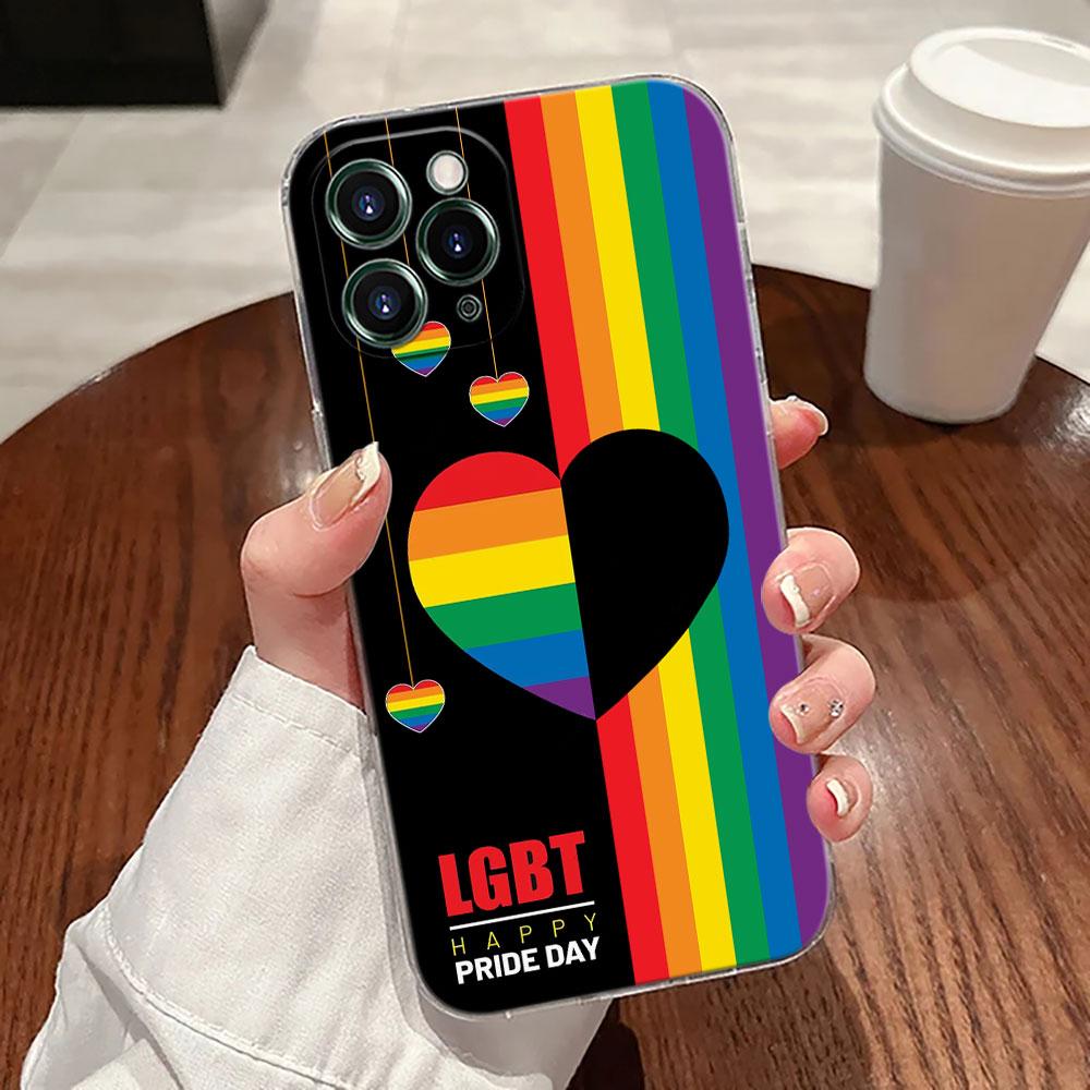 Gay Pride Flag Lesbians LGBT Rainbow Case For Apple iPhone 17 16 15 14 13 12 11 Pro Max Case 16 Plus 16E 17Air 17Pro Phone Cover
