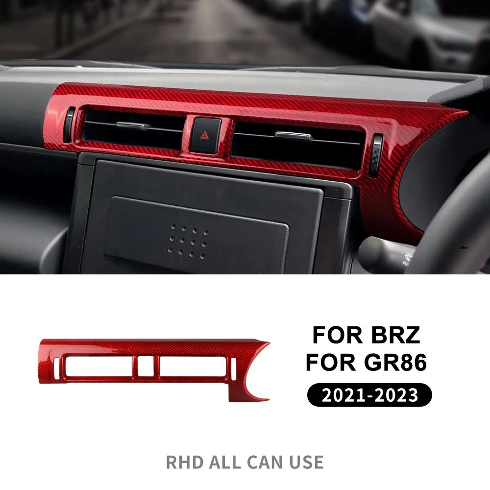 

Настоящее жесткое углеволокно для Subaru BRZ Toyota GR86 2025 2025 2025 2025 2025 JDM RHD Автомобиль Центральный воздуховыпускной дефлектор Наклейка Интерьер
