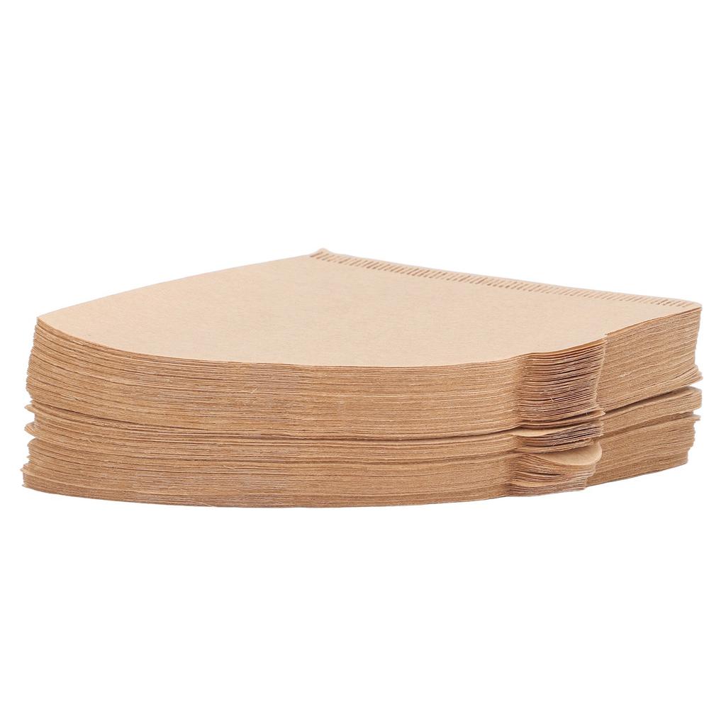 100PCS filtru de cafea hârtie de unică folosință din pulpă de lemn naturală formă de con strecurătoare de cafea
