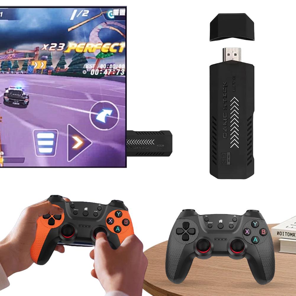 Retro Game Stick with 2.4G Wireless Controller Plug and Play Video Gaming Console 4K HDMI-compatible Output for TV Game Lovers