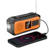 Multifunkční nouzové FM AM rádio Bluetooth reproduktory 5000mAh PowerBan DAB+ rádio Ruční klika Solární USB nabíjení