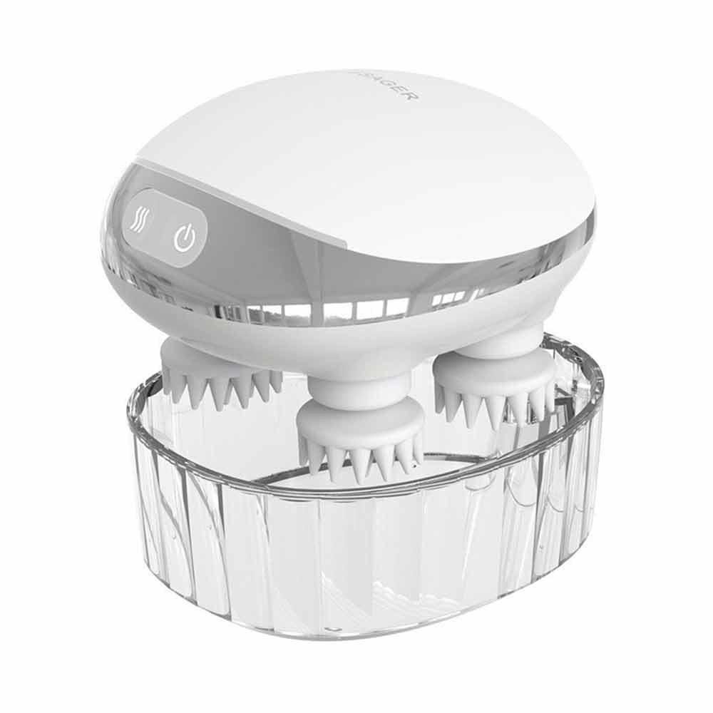 

Массажер с красным светом для расслабления кожи головы на 360 градусов, беспроводной умный массажный инструмент для кожи головы, электрический компрессионный массажер для роста волос, новый