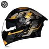 Motorcycle Helmet Peeling Helmet Double Lens Big Tail Locomotive Racing Helmet Running Helmet Men and Women Keep Warm In Winter