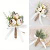 1 Stück Gast Bankett Anzug Tasche Blumenarrangement Hochzeit Braut und Bräutigam Ansteckblume Simulation