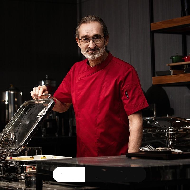 Herren- und Damen-Kochoveralls Einteilige Oberteile Hotel Kuchenbäcker Werkzeug Kochoveralls