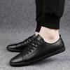 Men's Casual Shoes White Sneakers Genuine Leather Mens Shoes Classic Men Loafers Shoes Lightweight Comfortable Flats Man Fashion
