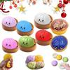 Colorful Glitter Simulated Dumpling Squishy Toy –Slow Rebound Soft Pinch Decompression Reliever Anxiety Relaxation Birthday Gift