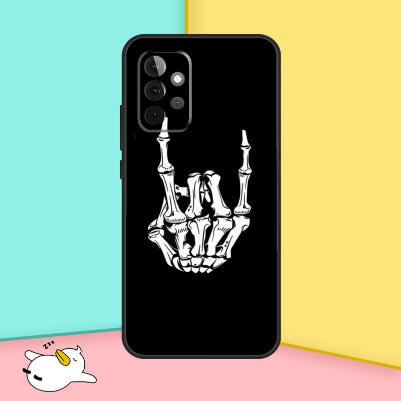Rock Roll Skull Case For Samsung Galaxy A53 A33 A23 A13 A52 A32 A22 A12 A52S A50 A51 A71 A14 A34 A54 Cover
