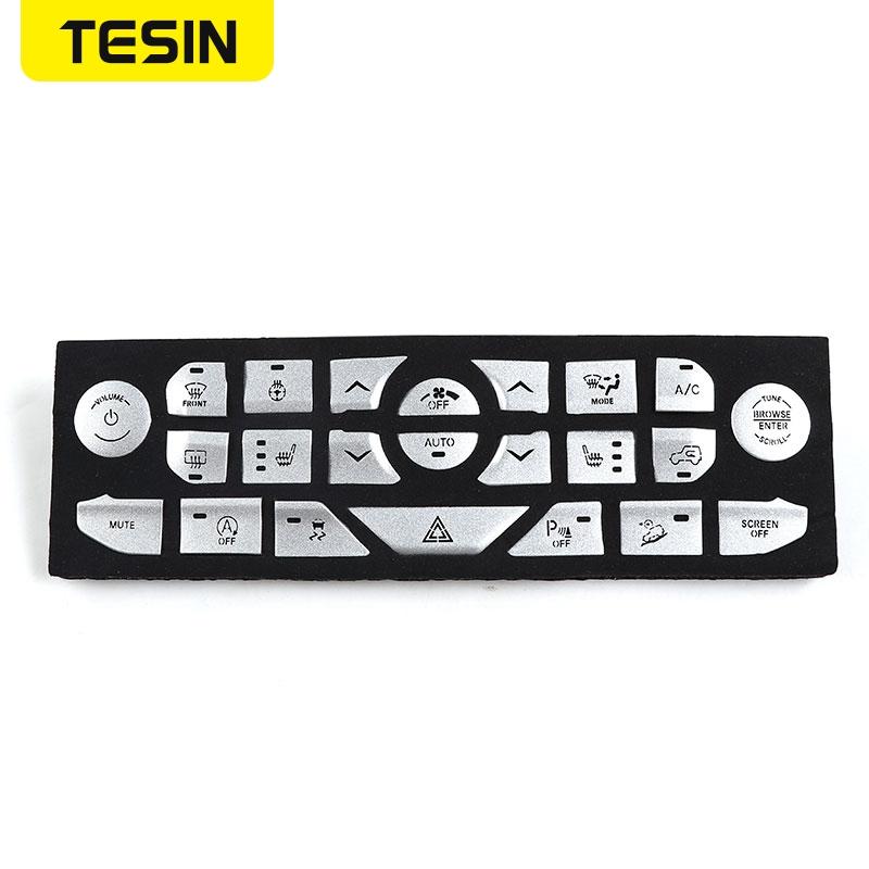 Car Center Console Button Decoration Cover Stickers for Jeep Wrangler JL Gladiator JT 2018     Accessories