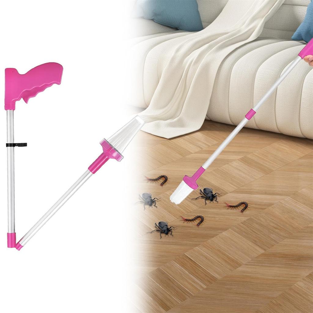 Capcană de păianjen cu mâner lung - Păianjen fără contact, mâner de gândaci pliabil, instrument de capcană pentru păianjen prietenos cu umanitatea Instrument de ridicare Instrument de capcană de familie pentru casă