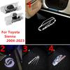 2PCS For Toyota Sienna HD LED Car Door Light Projector Ghost Shadow Laster Welcome Modification Lamp Car Accessories Never Fade