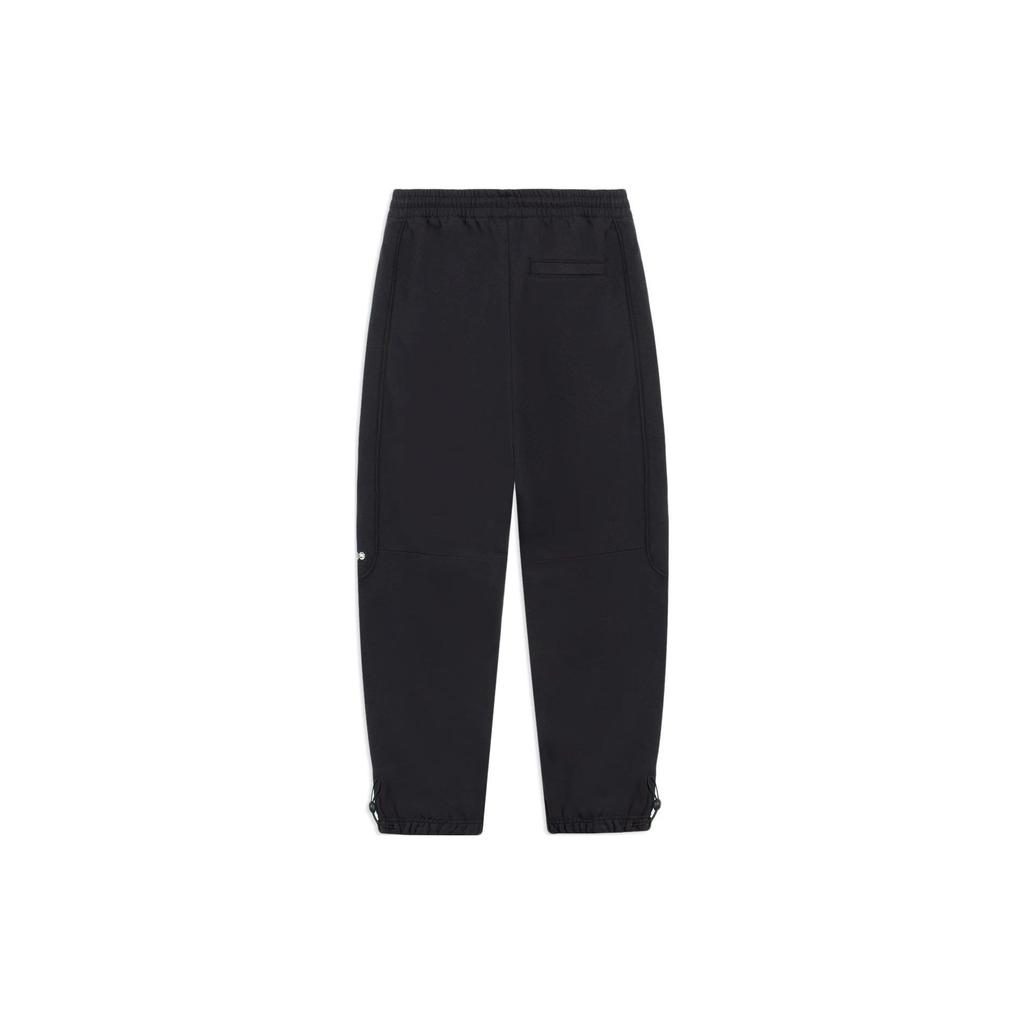 Li-Ning Badfive Autumn Series Solid Color Cuffed Loose Casual Knit Sports Pants Men Bottoms Black AKLS643-2