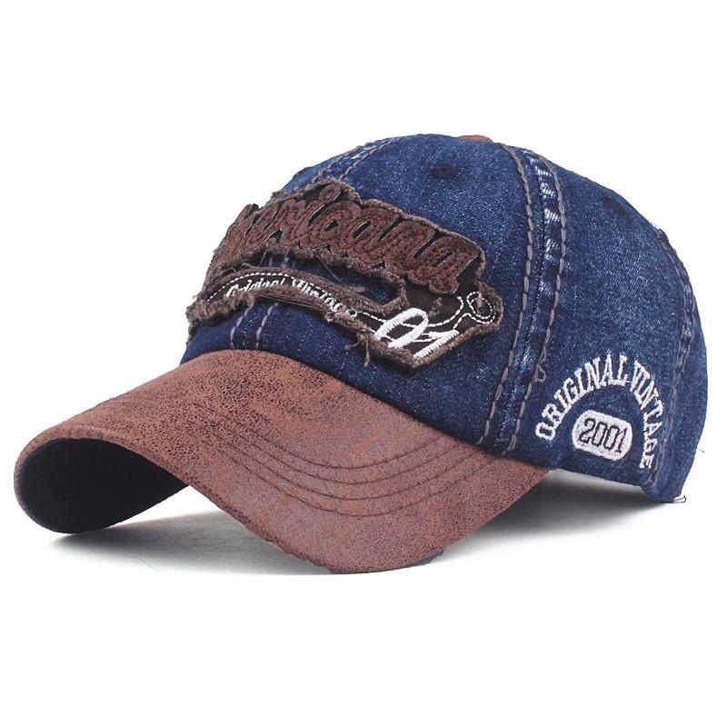 Vintage Baseball Cap Washed Cotton Denim Unisex Hat Hip Hop Gorra Trucker Caps Men's Women's 2026 New Design Hats