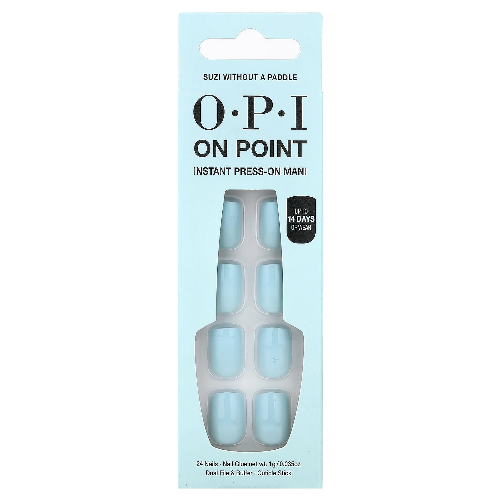 

OPI, On Point, Мгновенный пресс-он маникюр, Короткая длина, Suzi, Без палочки, Набор из 27 штук