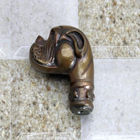 Walking Stick With Brass Dog Handle, Stylish Wooden Walking Stick for Women and Men, Unique Waking Stick For Adult