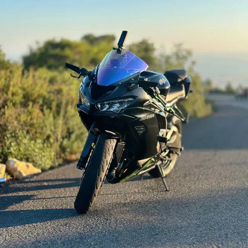 Motorcycle Windscreen For Kawasaki Ninja ZX6R 636 2009 -  Double Bubble Windshield Wind Deflector Protector ZX10R 2008 -2010