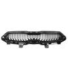 Front Bumper Upper Grille Scratch Resistant Bumper Hood Grill Replacement for Kia Forte BD 2020‑2021 Glossy Black