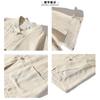 Camicie Stile Cinese Tang Suit da Uomo Moda Estiva Manica Corta Camicie Imitazione Lino Uomo Collo alla Coreana Top con Rilievo di Bambù