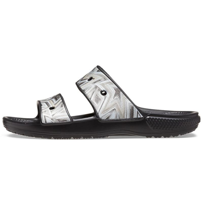 

Crocs Slide Slippers Unisex Disco Black/Multicolor Color 39-40