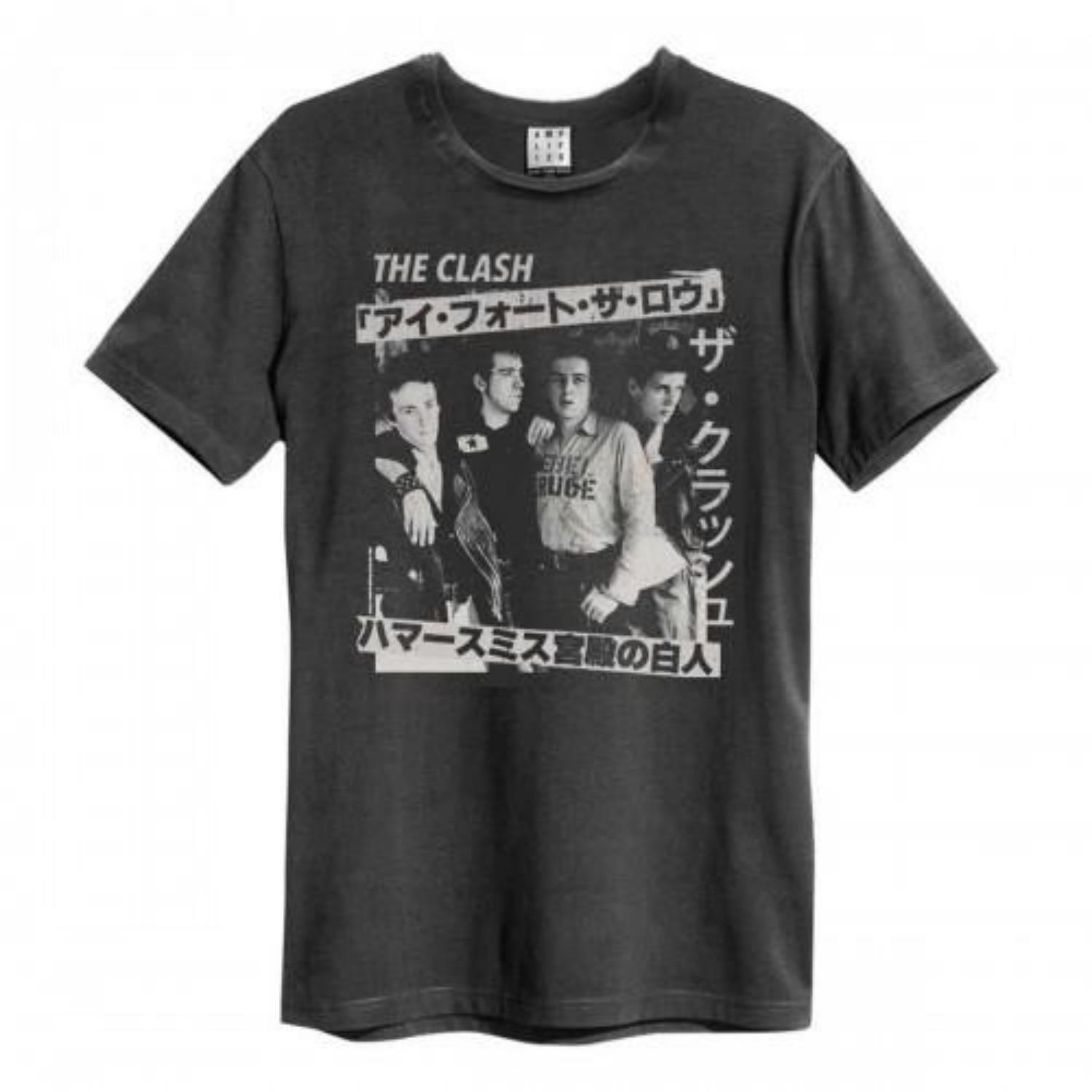 Amplified Unisex Adult Tour Poster The Clash T-Shirt S