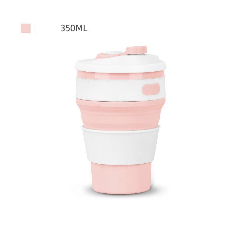 Silica Gel 350ML Coffee Mugs Travel Collapsible Silicone Cup Folding Water Cups BPA Food Grade Drinking Ware Mug Tea