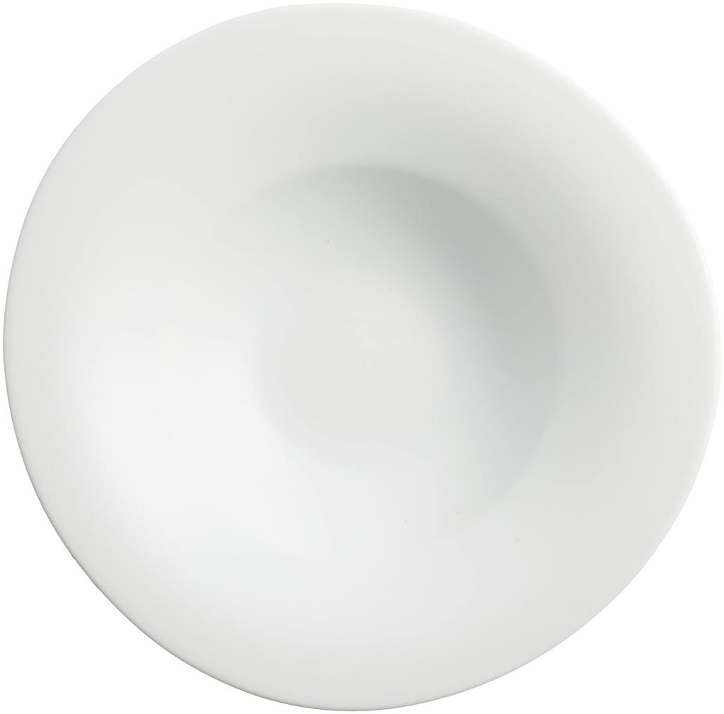 TOKI1919 Edle weiße Schüssel, französischer Teller, Suppenteller, tiefe Schüssel, Nudelgericht, kleiner Durchmesser 17 x 4 cm, Hotel-Restaurant-Spezifikationen, Mikrowelle