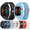 Silicone Watch Bands Quick Release Watch Straps for Watch Fit 3 Multiple Color Soft Silicone Wristband