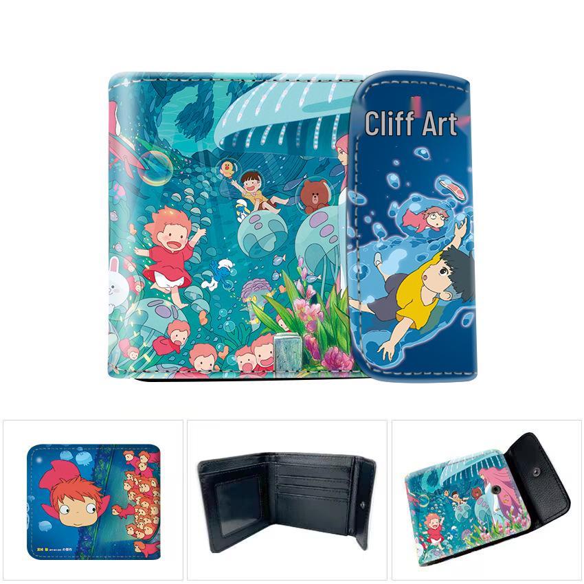 Chihiros Reise ins Zauberland Totoro Prinzessin Mononoke 3D Prägung Cartoon Münzbörse