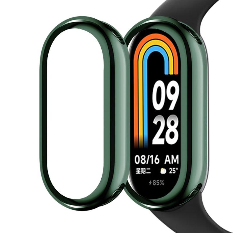 Soft Protective Cover for Xiaomi Mi Band 8 Case Full Screen Protector Shell Bumper Plated Case SmartWatch Accessories for Xiaomi