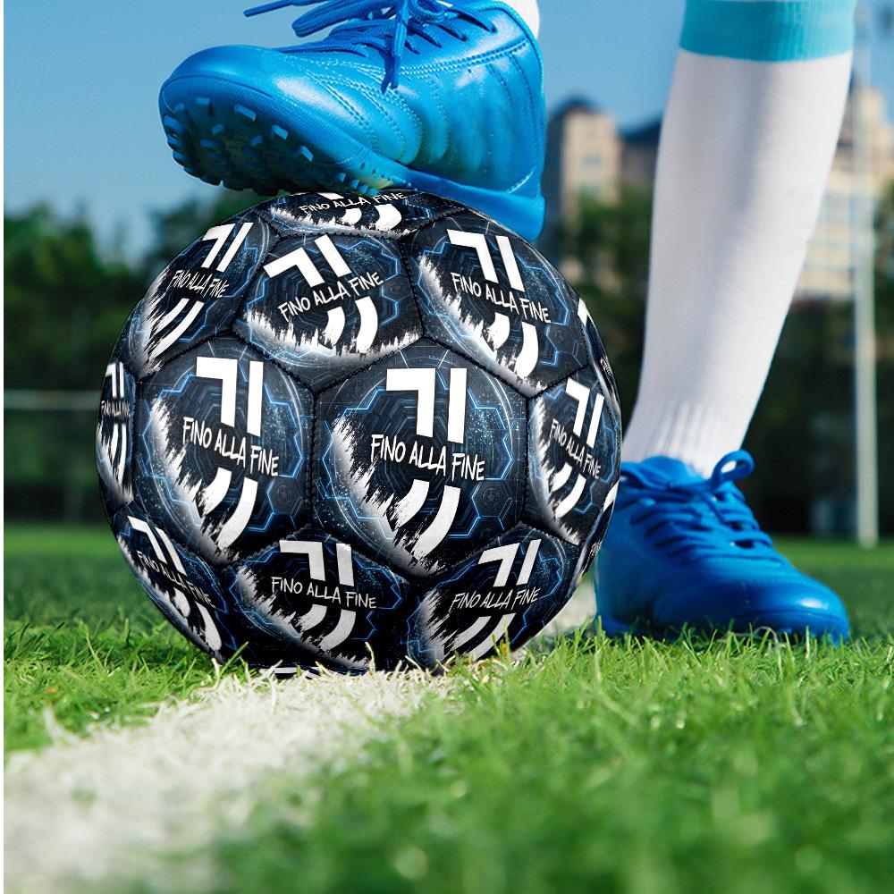 Pallone da calcio a tema Juventus FC Taglia 5 Pallone da calcio Tocco Morbido Pallone da calcio Professionale per Allenamento per Sport all'Aperto