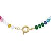Stone Beads Necklace Colorful Beaded Choker Boho Summer Holiday Necklace for Women Daily Wear Party Beach Vacation Jewelry