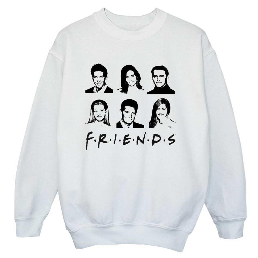 Friends Jungen Gesichter Logo Sweatshirt