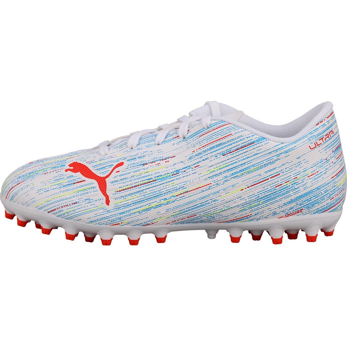 (PS) PUMA Ultra 4.2 MG Jr Soccer Shoes K White Red Blue Kids 106365-05 EU 33