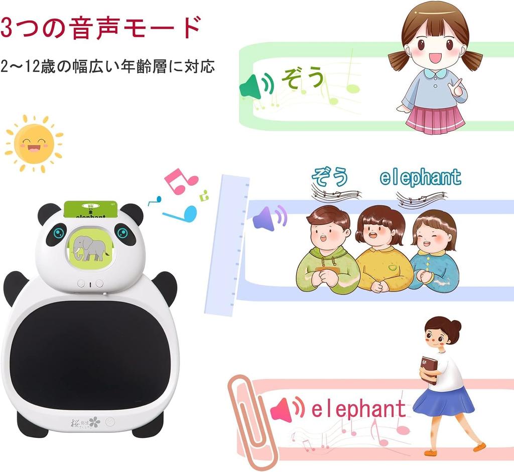 Sakura Yayoi Talking Word Card 560 Vocabulary Cards with Drawing Educational Toy for Boys and Reads Hyakunin Isshu 5 Machine, Japanese-English (720