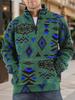 Men's Cross-Border Autumn/Winter Thick Stand Collar Half-Zip Hoodie