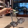 Stainless Steel Spoon Long Handle Soup Spoons For  Pot Scoops Colander Home Kitchen Tableware Cooking Essential Tools