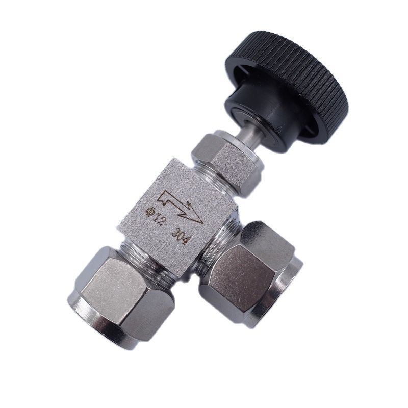 Free ship Adjustable Right angle needle 6 8 10 12mm 1/8 1/4 3/8 inch hard tube SS304 Flow Control shut off crane needle valve