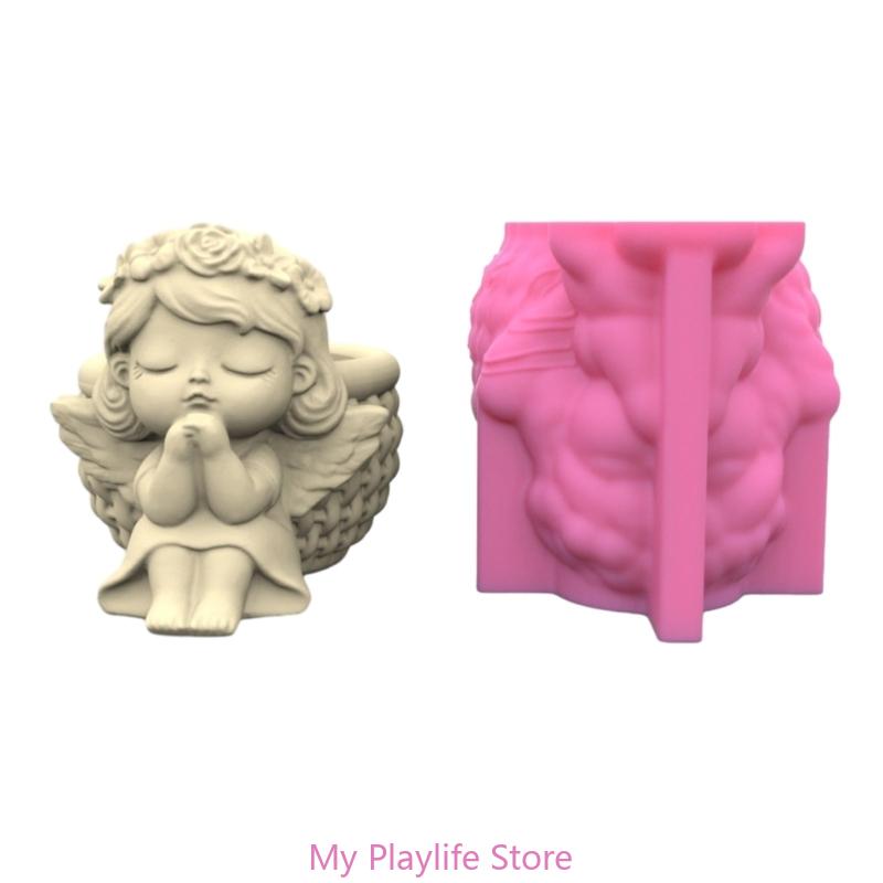 Succulents Flower Pot Resin Silicone Mold DIY Garden Concrete Flowerpot Candle Holder Mould Handmade Craft Home Decor