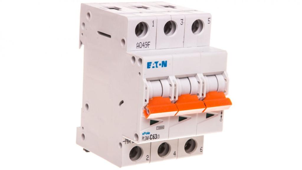 Circuit breaker 3P C 63A 10kA AC PLSM-C63/3-MW 242480