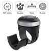 Metal Bearing Power Handle 360 Degree Rotation Turning Steering Wheel Booster Ball Shaped Spinner Knob Black