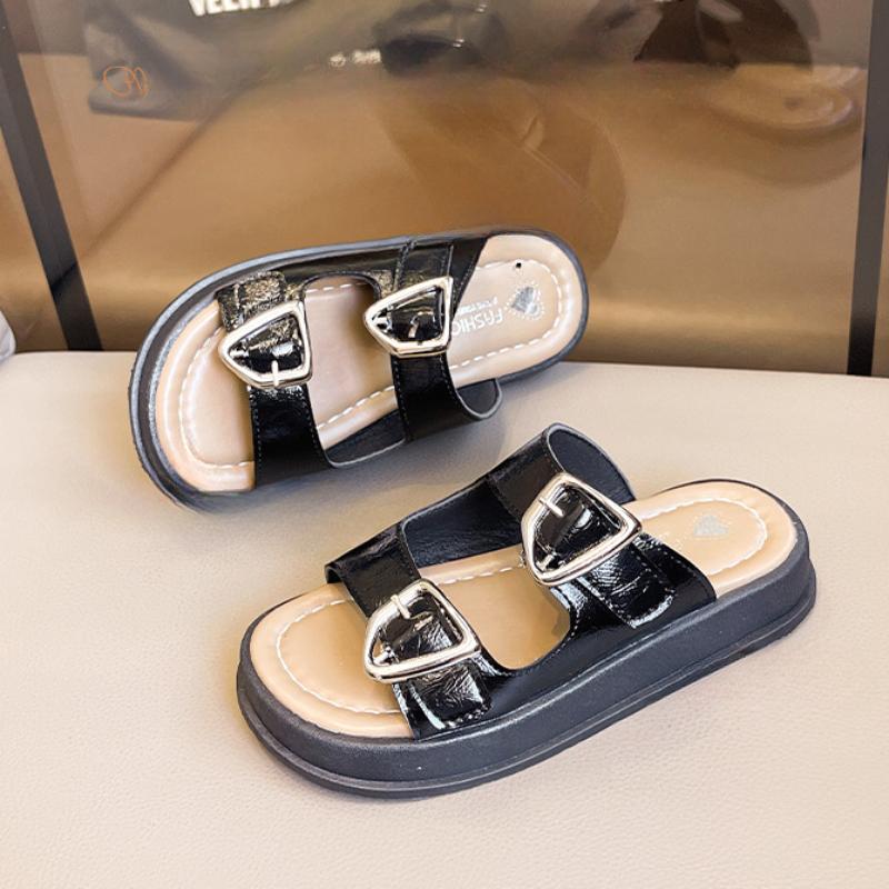 2024 Neue Kinder Hausschuhe Sommer Mädchen Causal Pantoletten Mode Dicke Sohle Kinder Zehenfrei Strand Hausschuhe Weiche Sohle Vielseitig