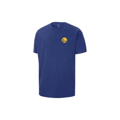 Golden State Warriors Alfanümerik Baskılı Örme Kısa Kollu Tişört Erkek Üstler Kraliyet Mavisi FQ6045-495